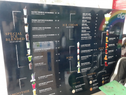 Menu quán trà sữa – In ấn menu treo tường