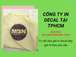 Công ty in decal tại TPHCM - Tư vấn báo giá in decal đẹp rẻ, in decal dạng tờ theo yêu cầu